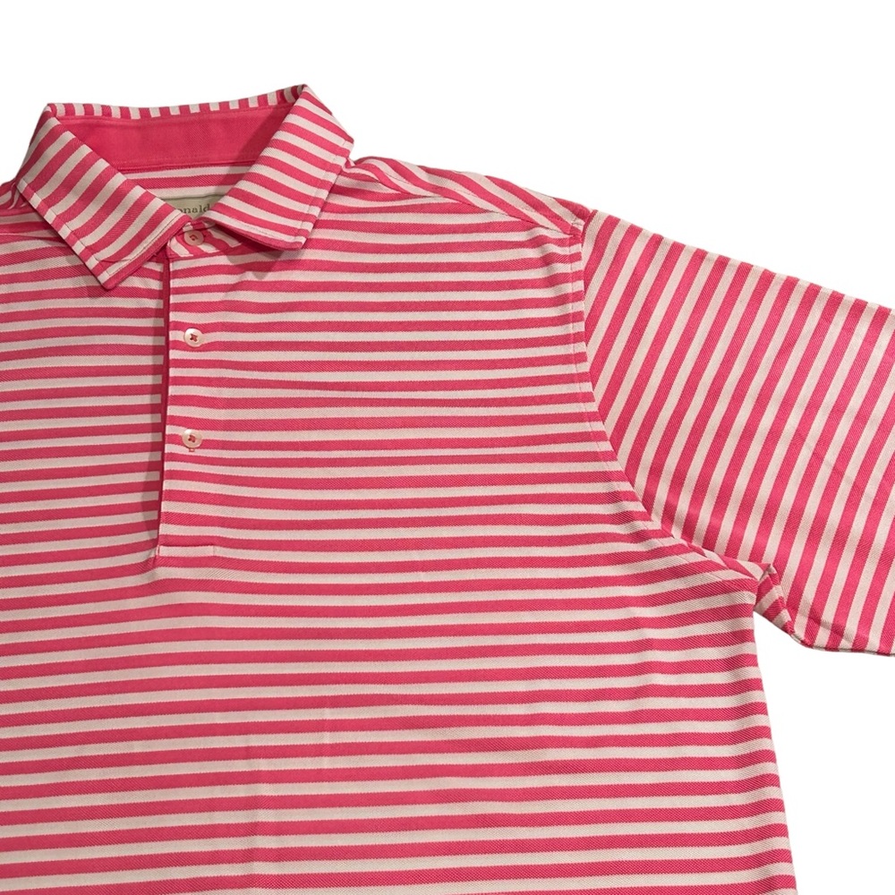 Donald Ross Striped Polo Shirt.